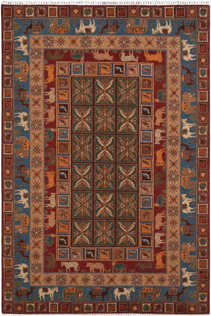 6' 8 x 9' 10 Hand Knotted Bakhtiar Rug