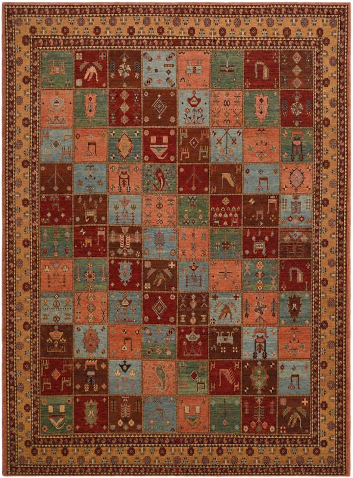 9' 7 x 13' 7 Hand Knotted Bakhtiar Rug