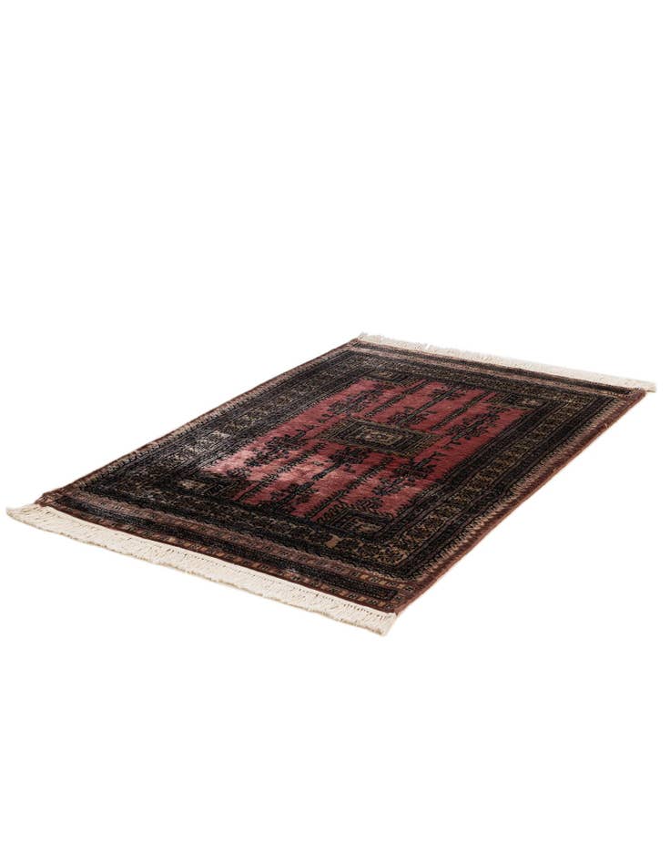 Detail image of 2' 8 x 4' Hand Knotted Bokhara Wool Rug