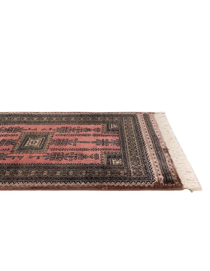 Detail image of 2' 8 x 4' Hand Knotted Bokhara Wool Rug