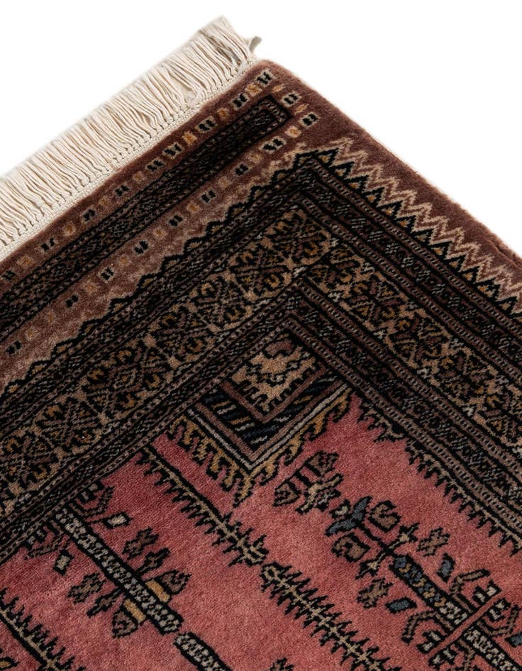 Detail image of 2' 8 x 4'  Hand Knotted Bokhara Wool Rug