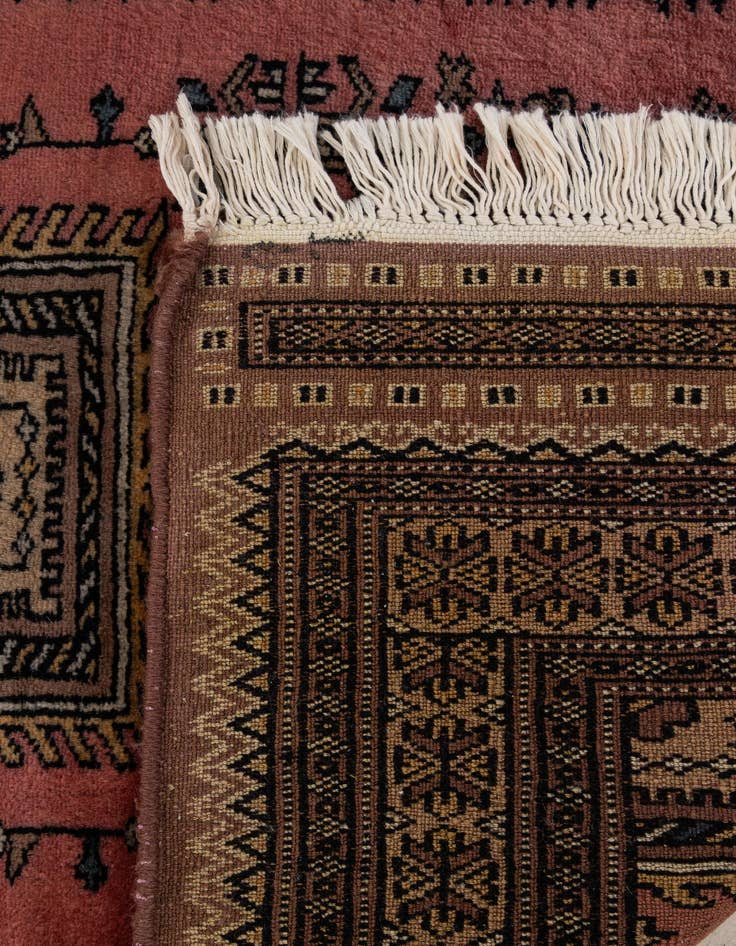 Detail image of 2' 8 x 4'  Hand Knotted Bokhara Wool Rug