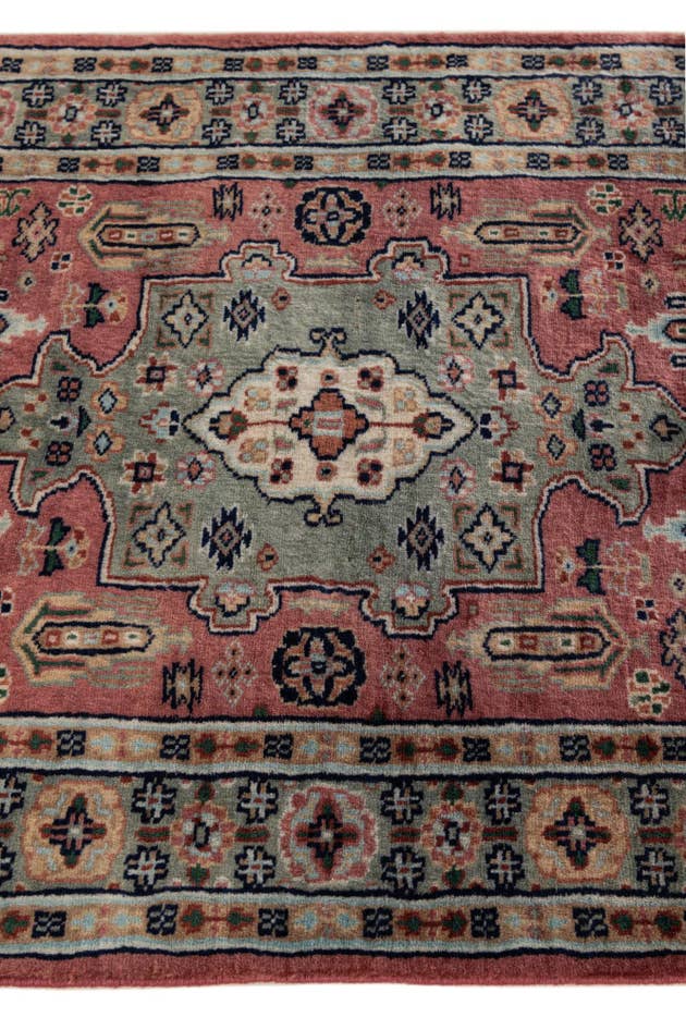 Detail image of 2' 7 x 4' 6 Hand Knotted Bokhara Wool Rug