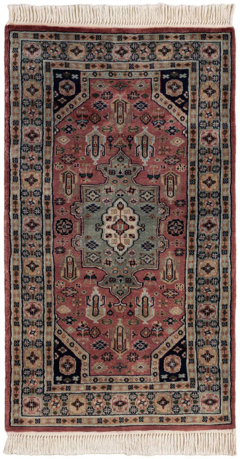 Detail image of 2' 7 x 4' 6 Hand Knotted Bokhara Wool Rug