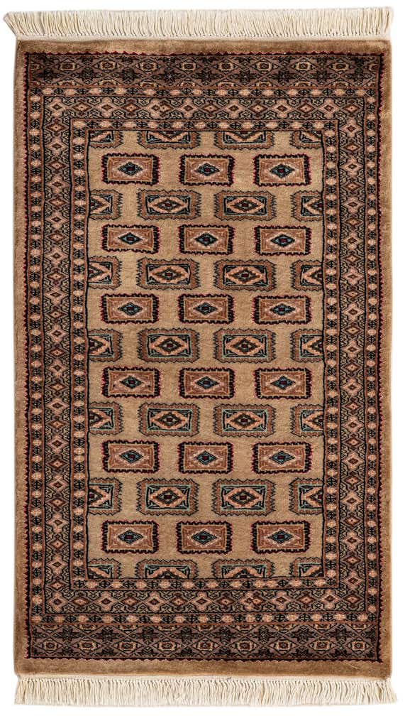 2' 7 x 4' 4 Hand Knotted Bokhara Rug