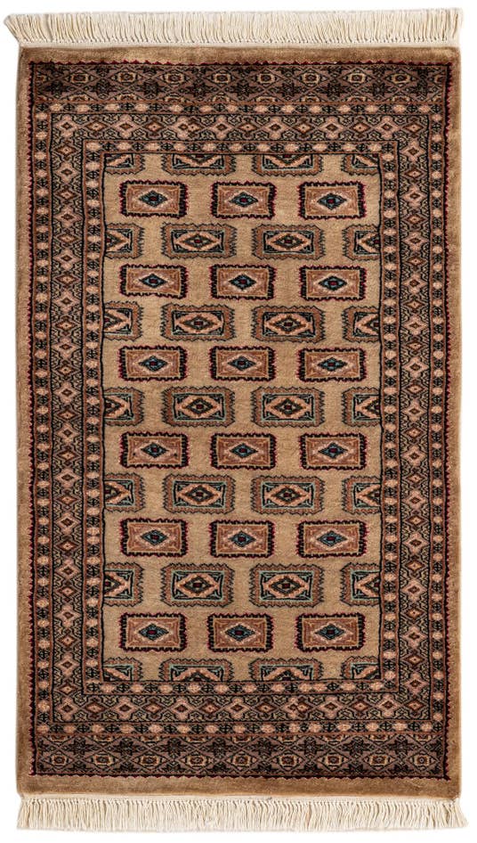 Detail image of 2' 7 x 4' 4 Hand Knotted Bokhara Rug