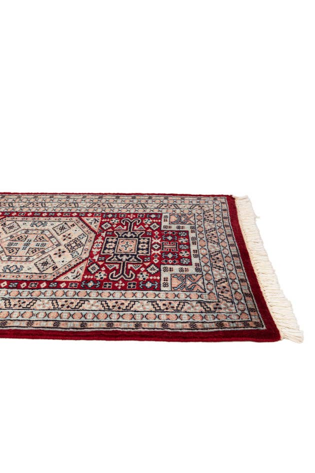 Detail image of 2' 8 x 3' 10 Hand Knotted Bokhara Wool Rug