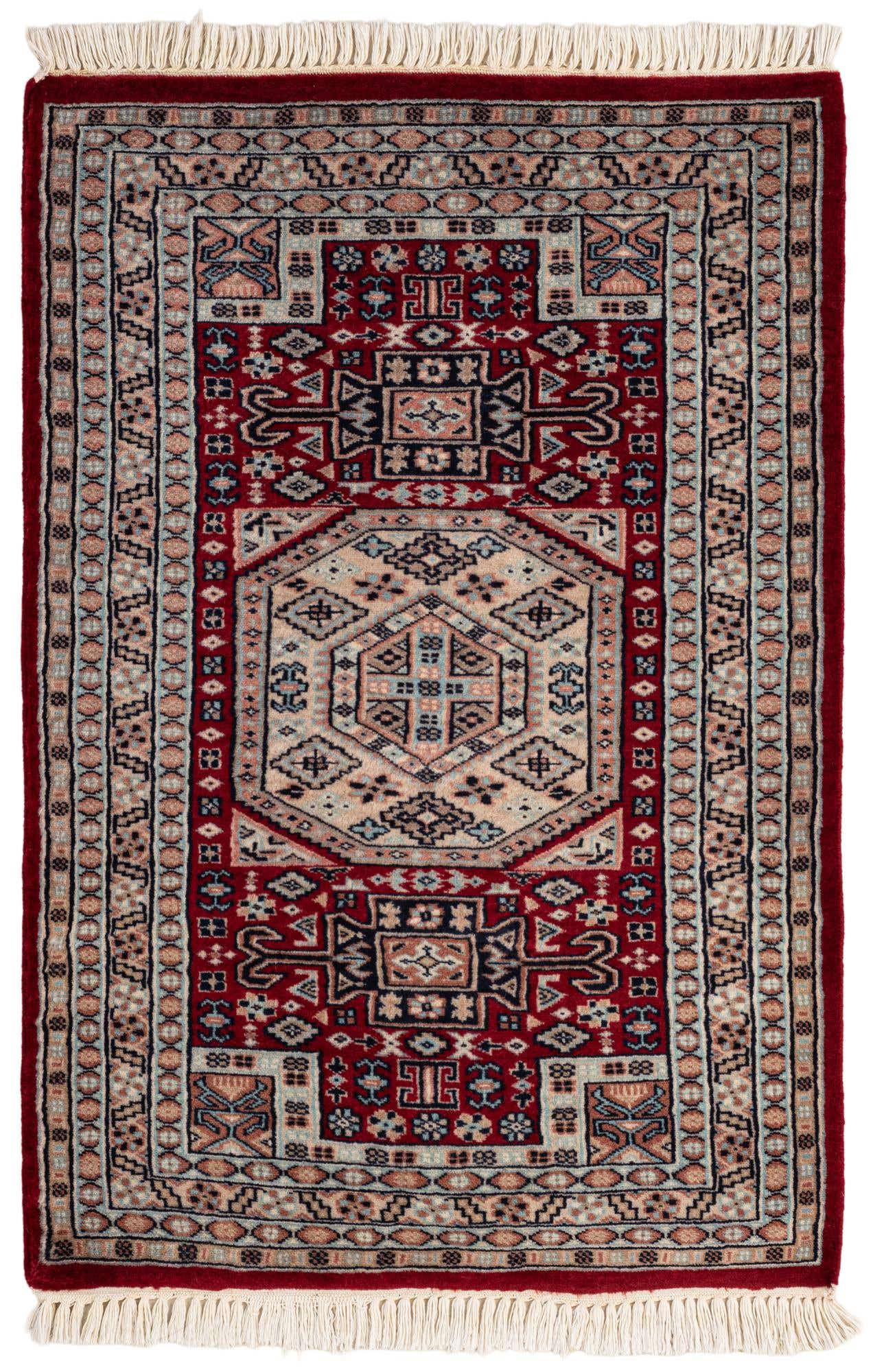 2' 8 x 3' 10 Hand Knotted Bokhara Wool Rug