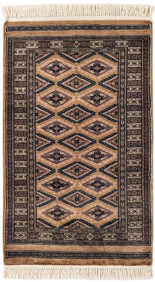 Detail image of 2' 6 x 4' 1 Hand Knotted Bokhara Rug