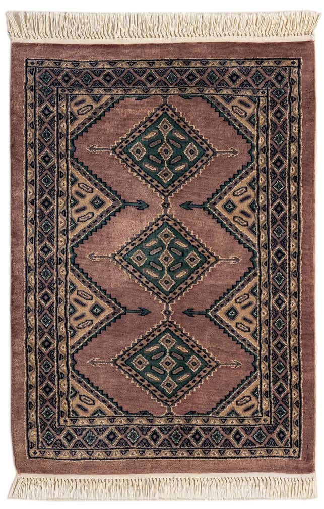 2' 7 x 3' 8 Hand Knotted Bokhara Rug