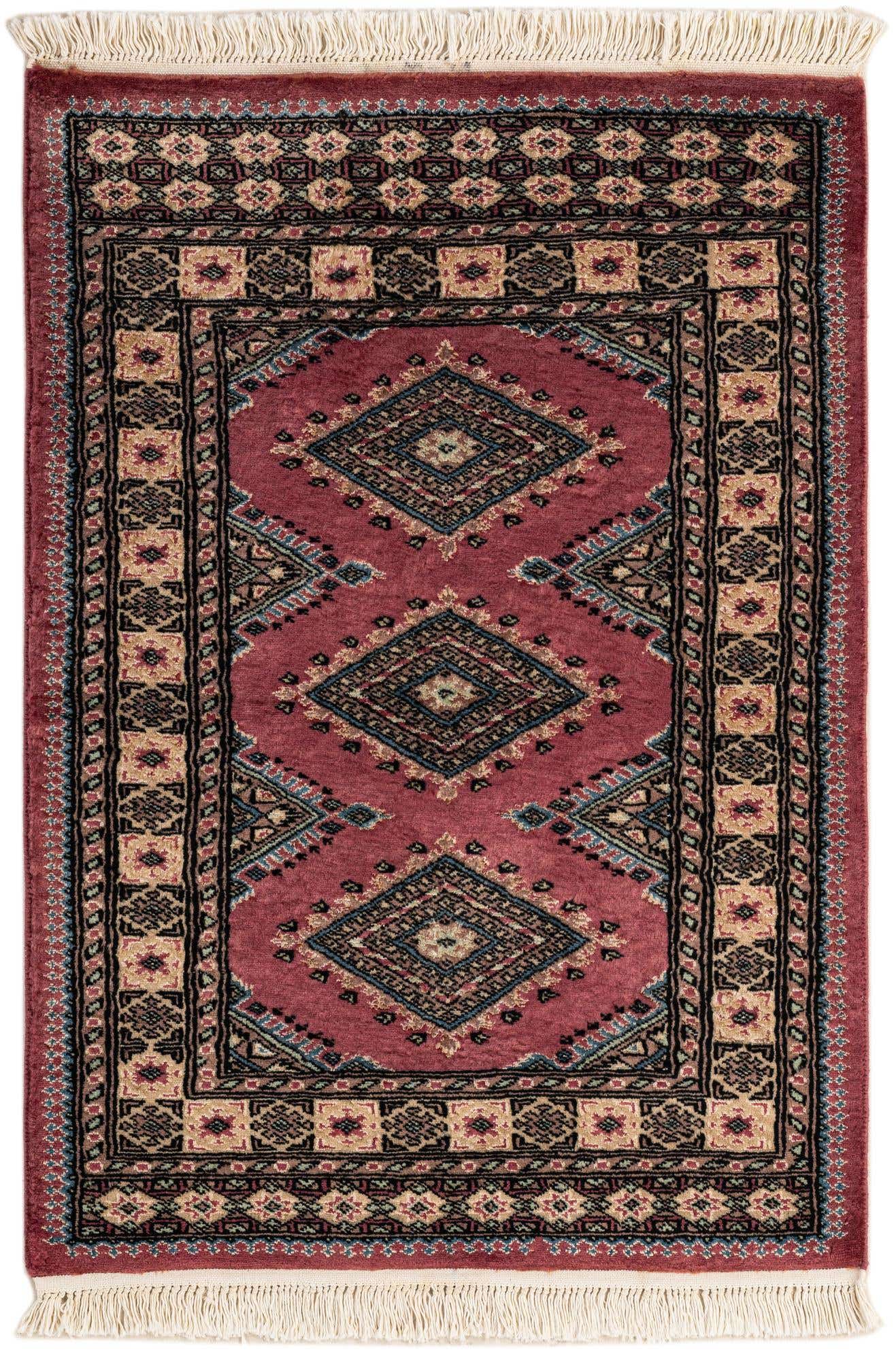2' 7 x 3' 8 Hand Knotted Bokhara Rug