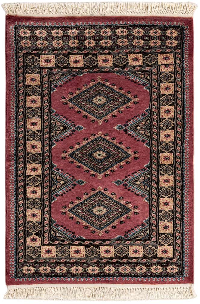 2' 7 x 3' 8 Hand Knotted Bokhara Rug