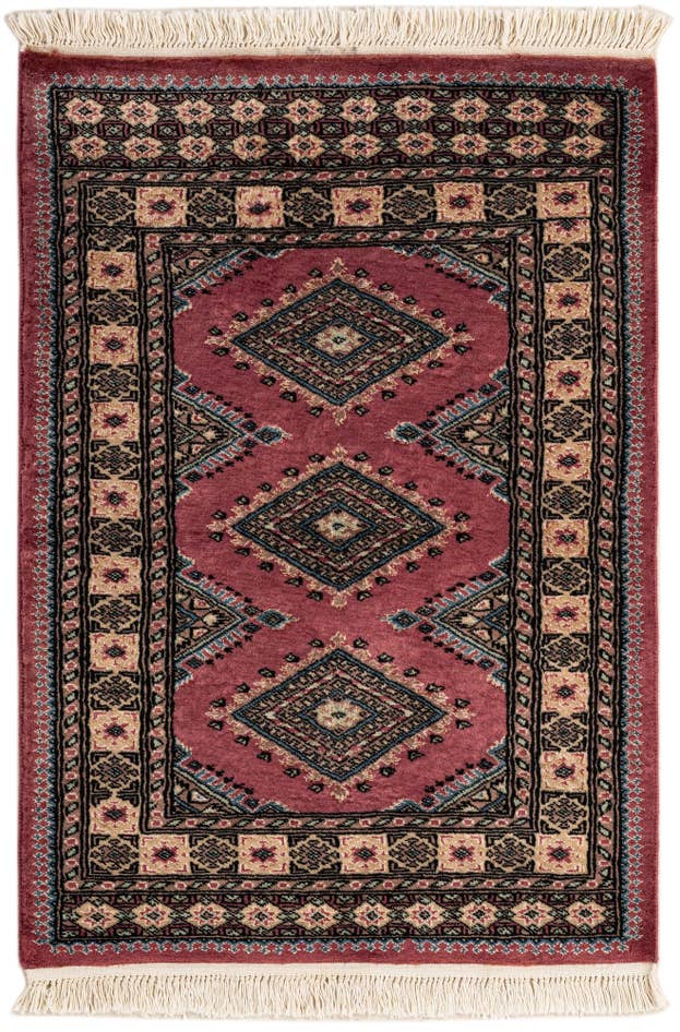 Detail image of 2' 7 x 3' 8 Hand Knotted Bokhara Rug
