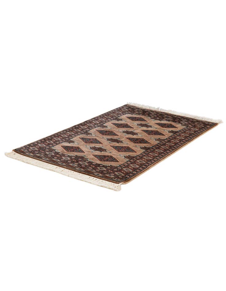 Detail image of 2' 6 x 3' 10 Hand Knotted Bokhara Wool Rug