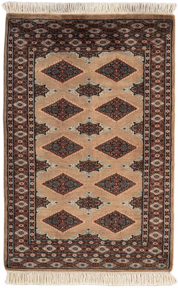 2' 6 x 3' 10 Hand Knotted Bokhara Wool Rug