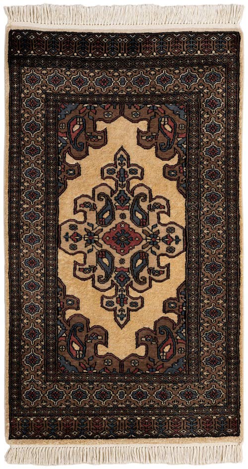 Detail image of 2' 6 x 4' 3 Hand Knotted Bokhara Rug