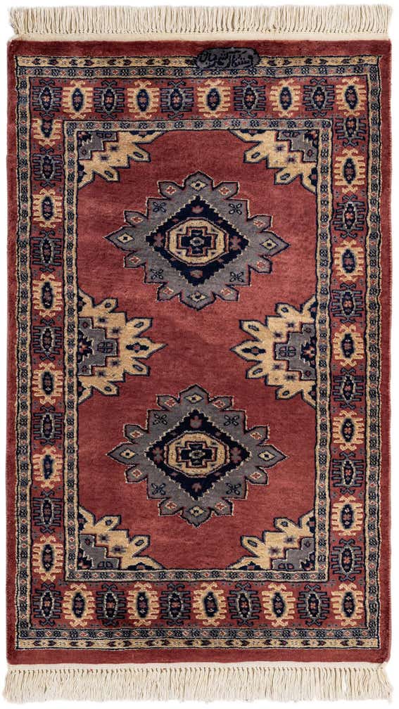 2' 7 x 4' 3 Hand Knotted Bokhara Rug