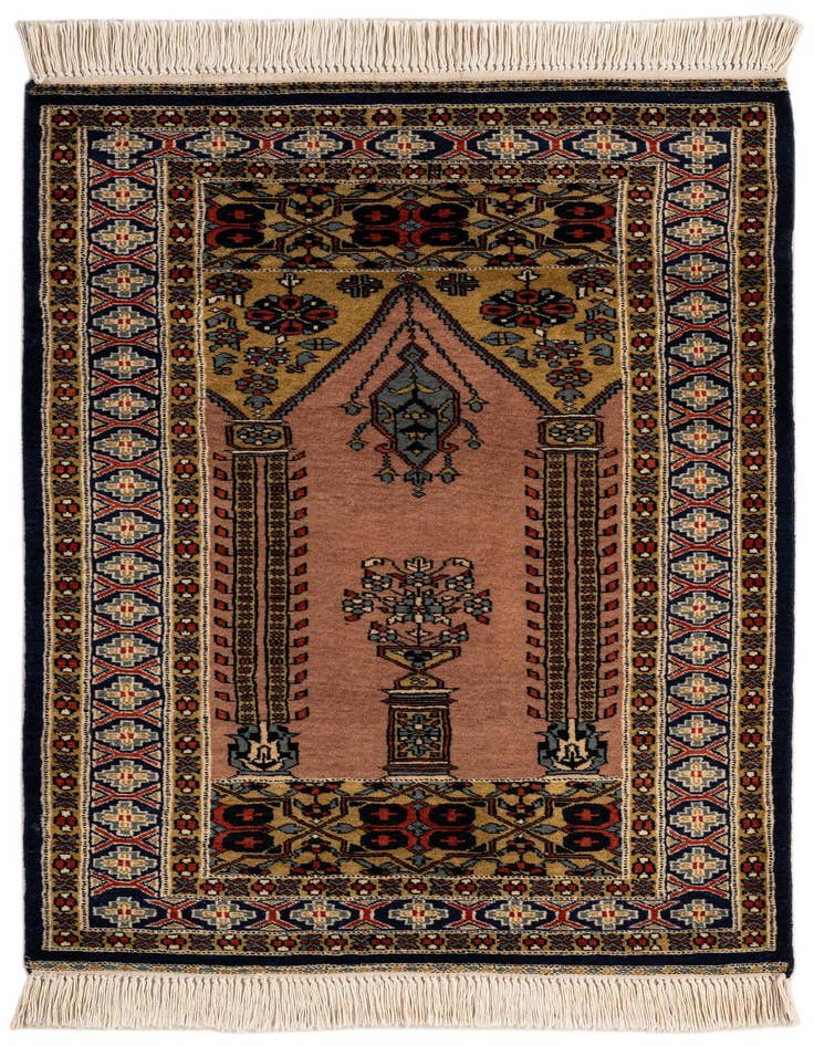 Detail image of 2' 8 x 4' 2 Hand Knotted Bokhara Wool Rug