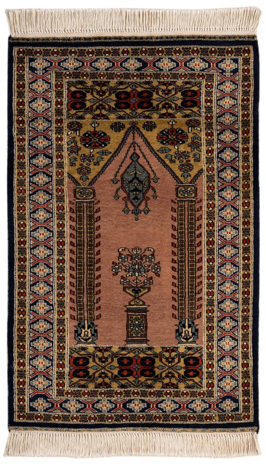 Detail image of 2' 8 x 4' 2 Hand Knotted Bokhara Wool Rug
