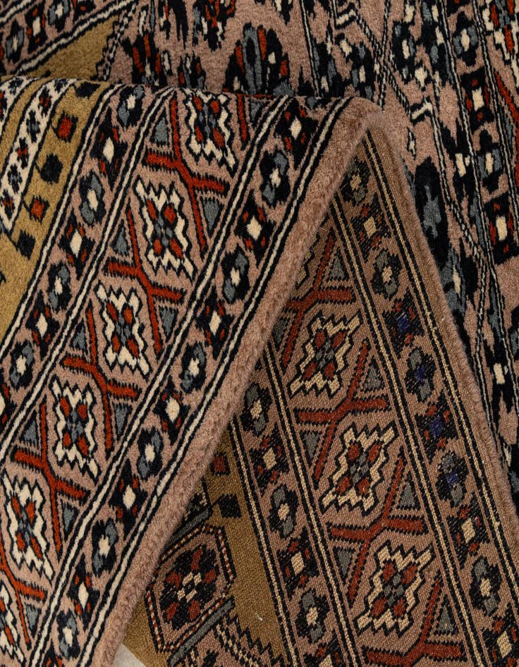 Detail image of 2' 8 x 3' 10  Hand Knotted Bokhara Wool Rug