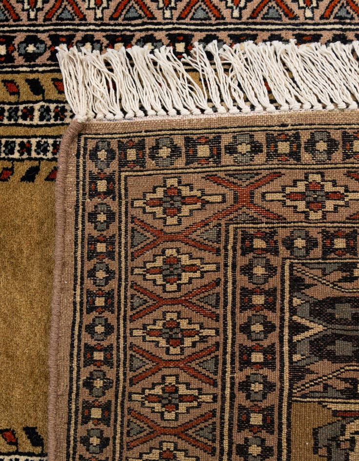 Detail image of 2' 8 x 3' 10  Hand Knotted Bokhara Wool Rug