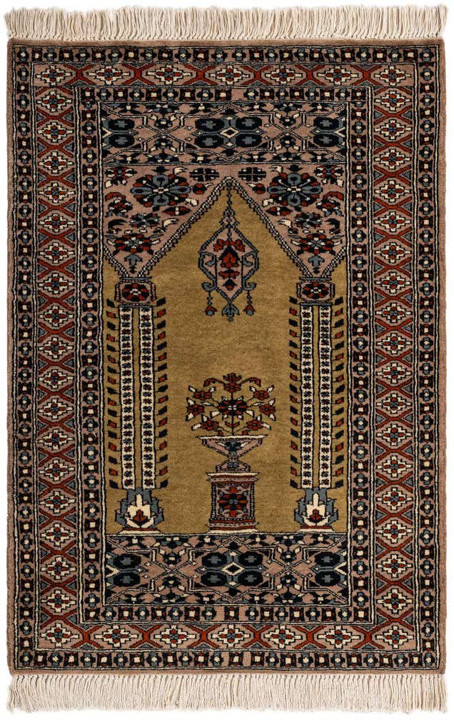 2' 8 x 3' 10 Hand Knotted Bokhara Wool Rug