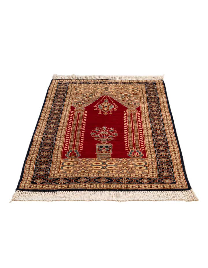 2' 6 x 4' 4 Hand Knotted Bokhara Wool Rug