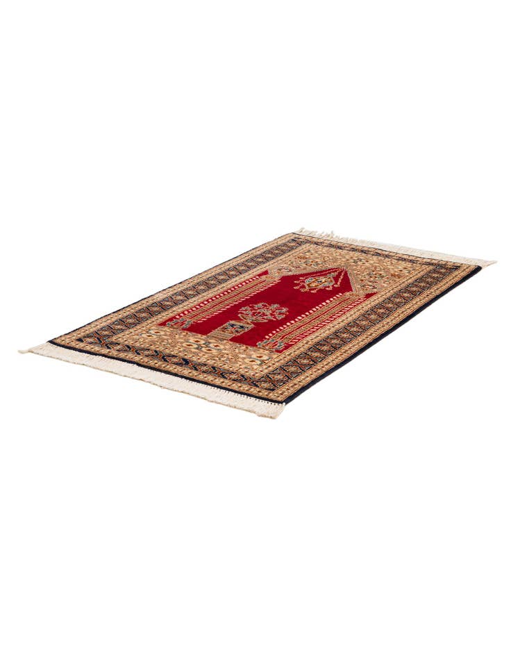 Detail image of 2' 6 x 4' 4 Hand Knotted Bokhara Wool Rug