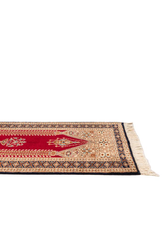 Detail image of 2' 6 x 4' 4 Hand Knotted Bokhara Wool Rug