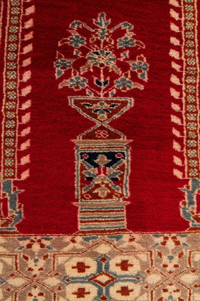 2' 6 x 4' 4 Hand Knotted Bokhara Wool Rug