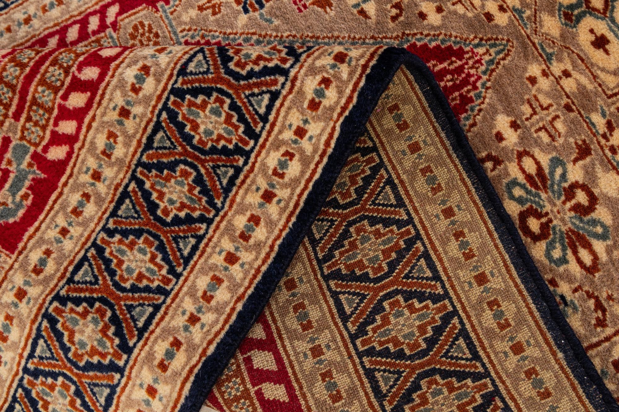 2' 6 x 4' 4 Hand Knotted Bokhara Wool Rug