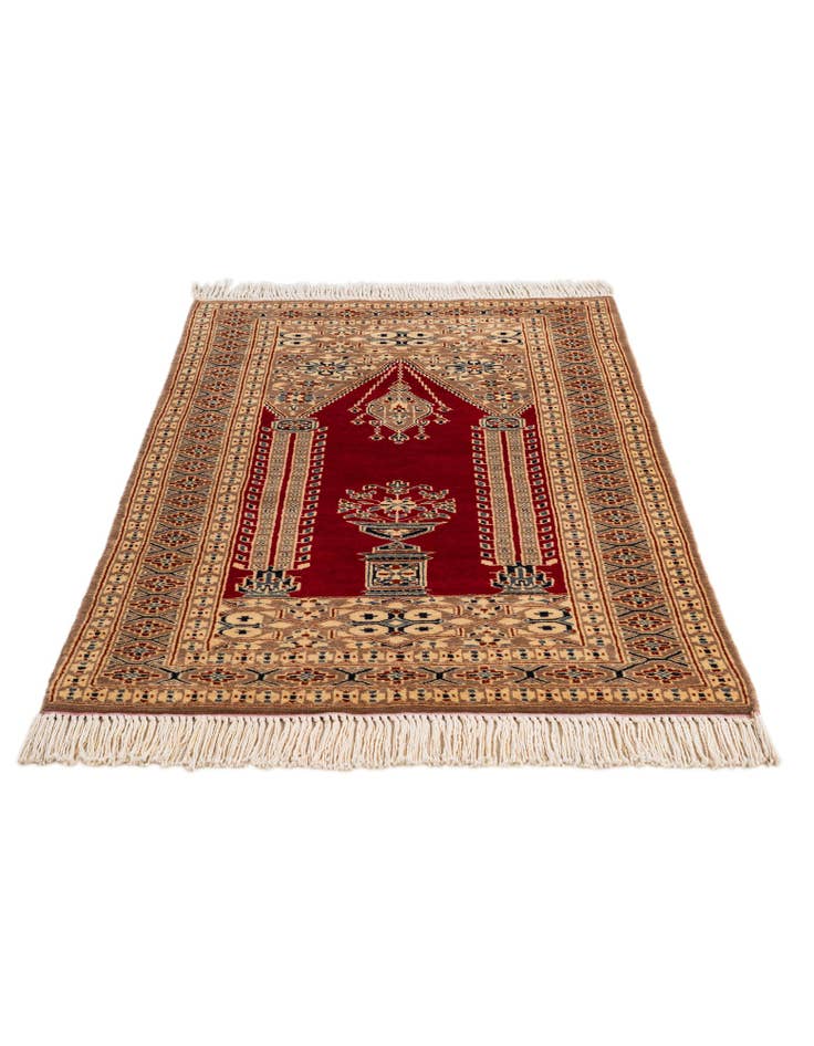 Detail image of 2' 7 x 4' 2 Hand Knotted Bokhara Wool Rug