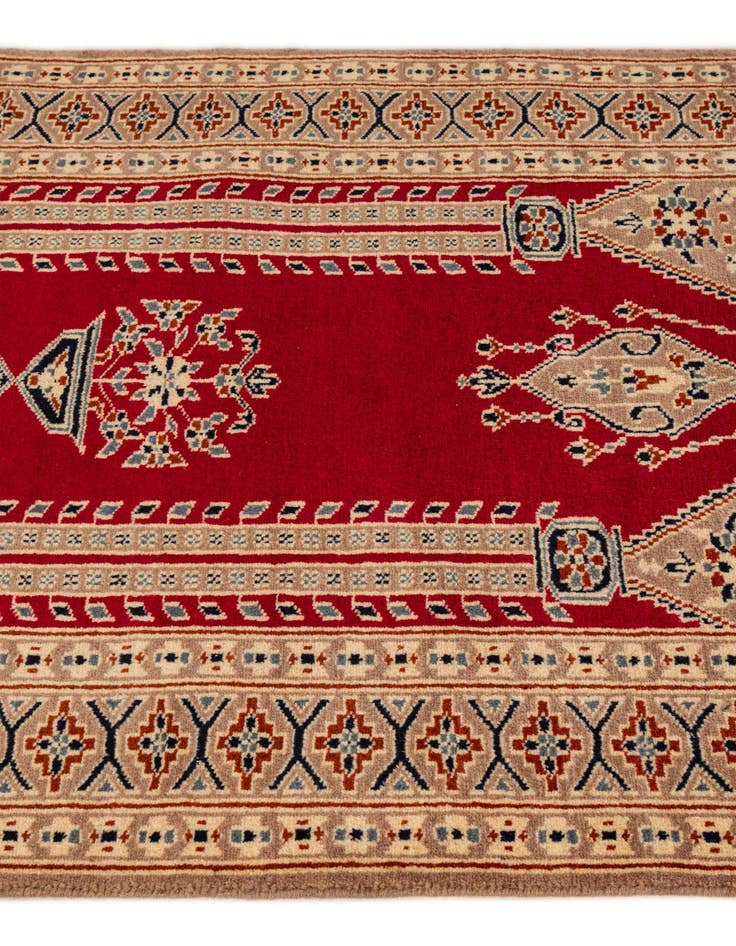 Detail image of 2' 7 x 4' 2  Hand Knotted Bokhara Wool Rug