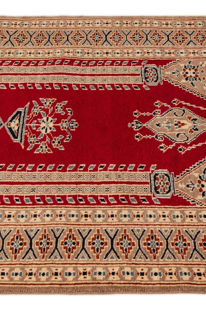 2' 7 x 4' 2 Hand Knotted Bokhara Wool Rug