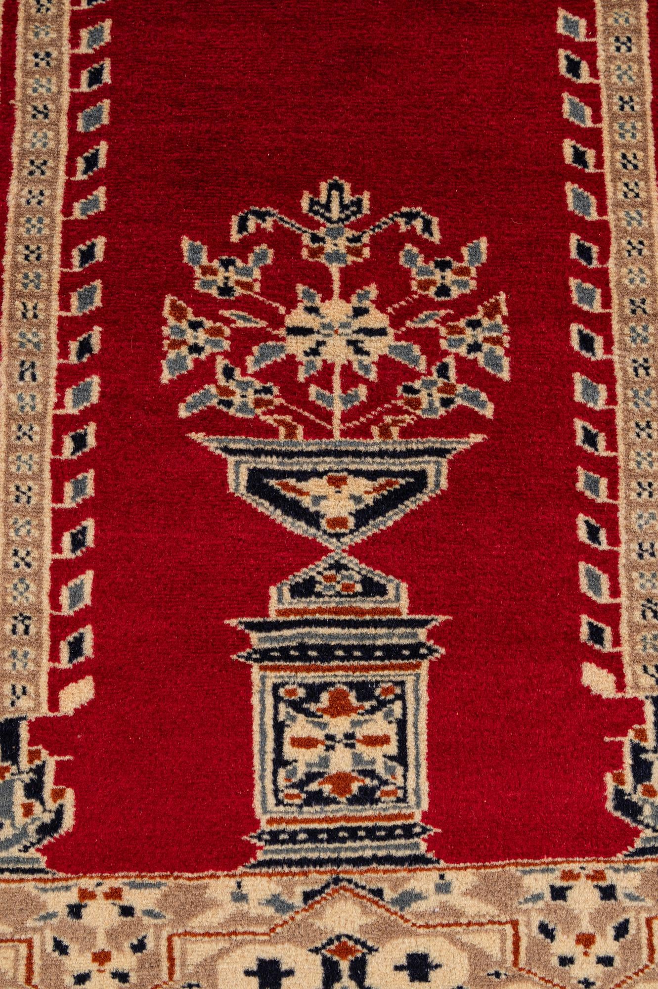 2' 7 x 4' 2 Hand Knotted Bokhara Wool Rug