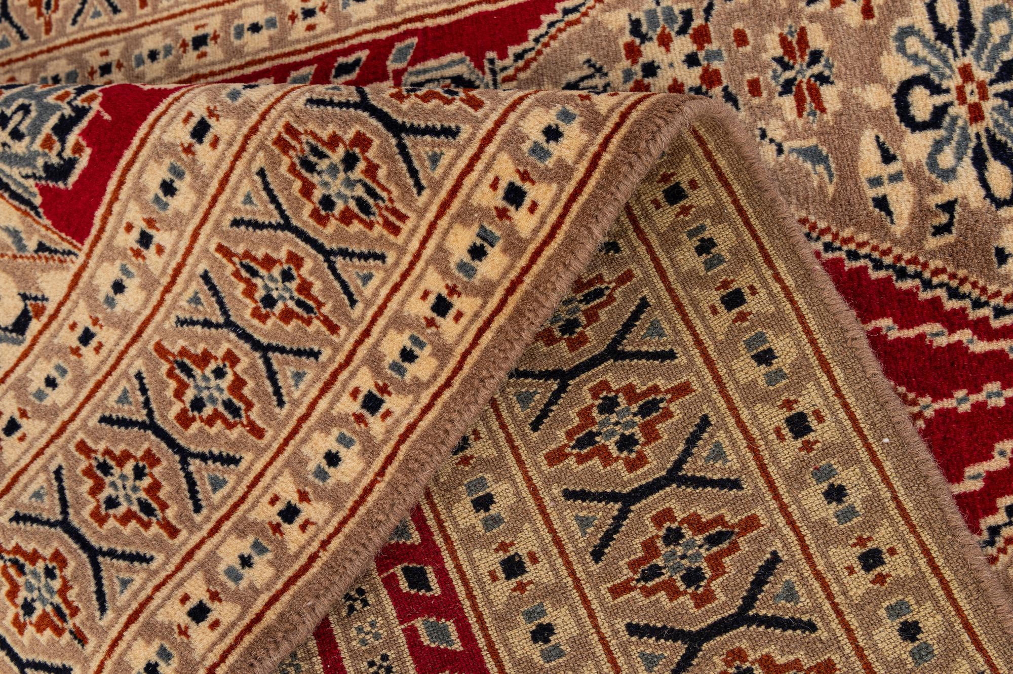 2' 7 x 4' 2 Hand Knotted Bokhara Wool Rug