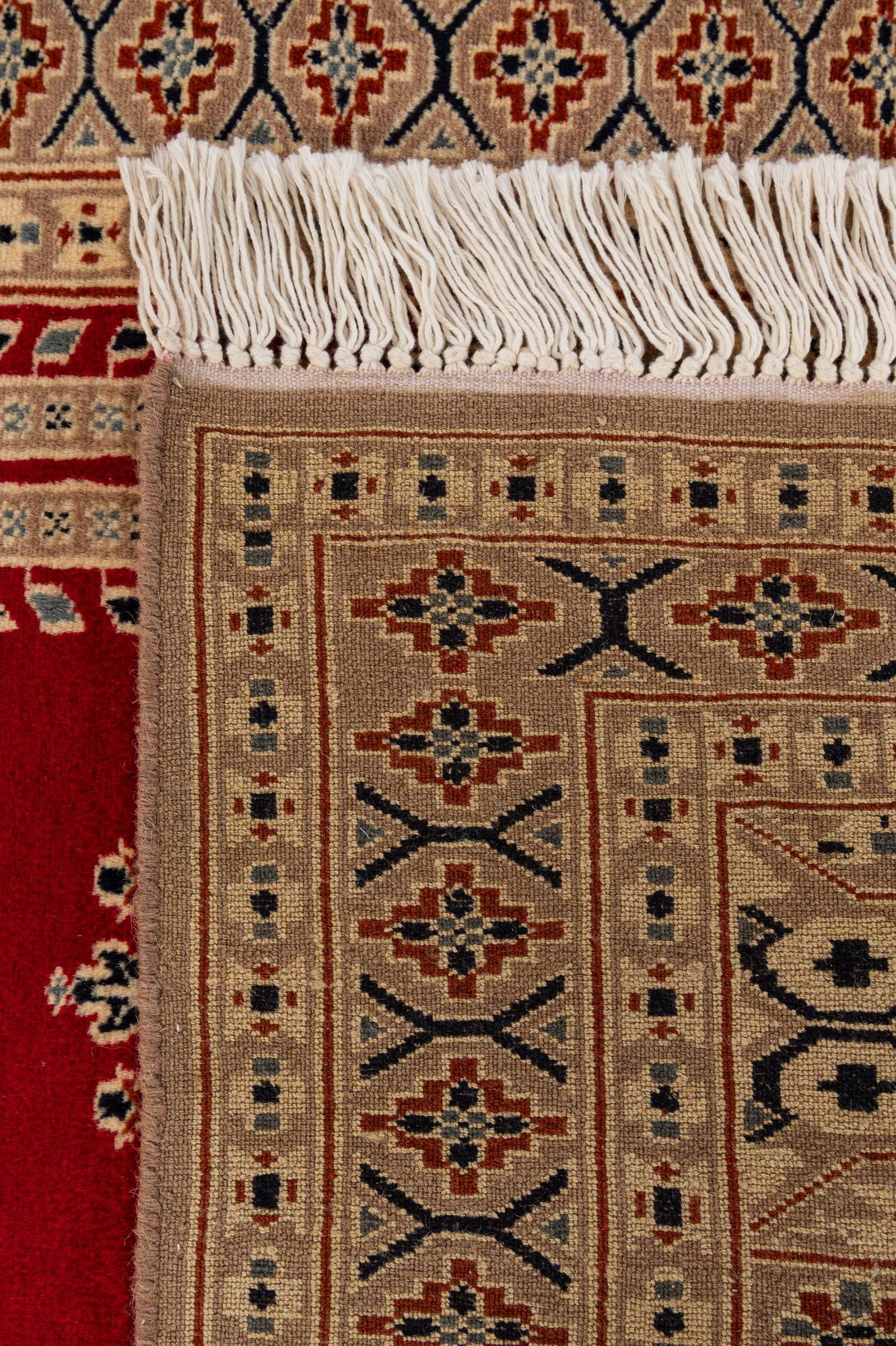 2' 7 x 4' 2 Hand Knotted Bokhara Wool Rug