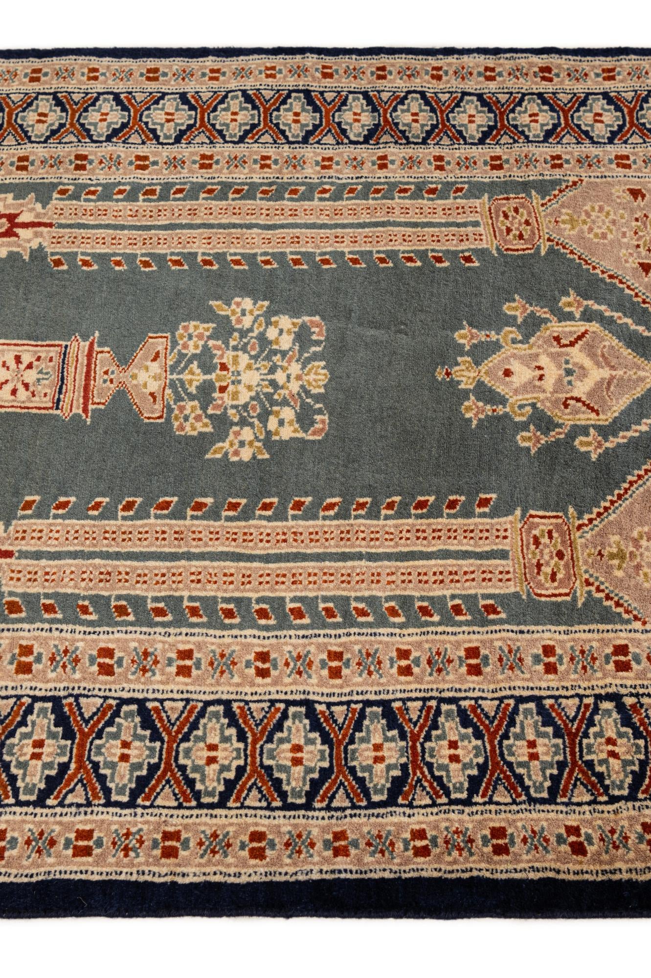 2' 9 x 4' 1 Hand Knotted Bokhara Wool Rug