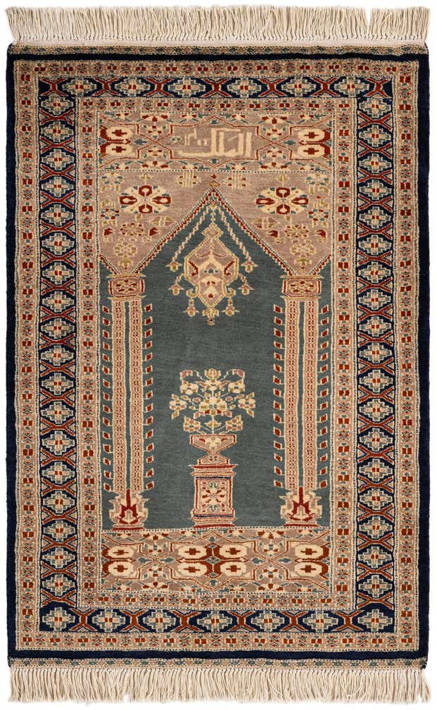 2' 9 x 4' 1 Hand Knotted Bokhara Wool Rug