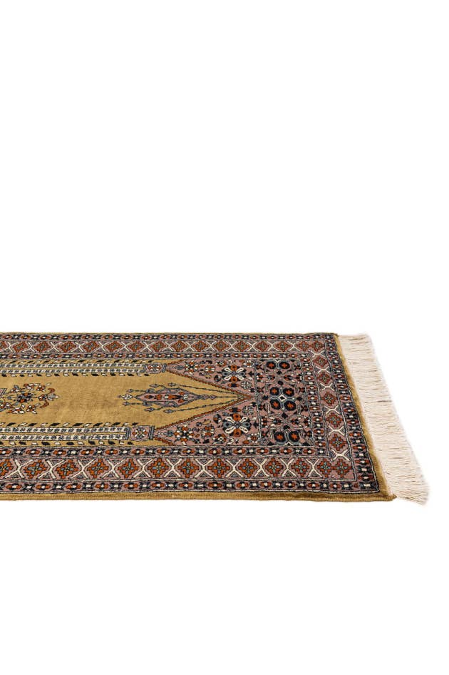 Detail image of 2' 7 x 4' 3 Hand Knotted Bokhara Wool Rug