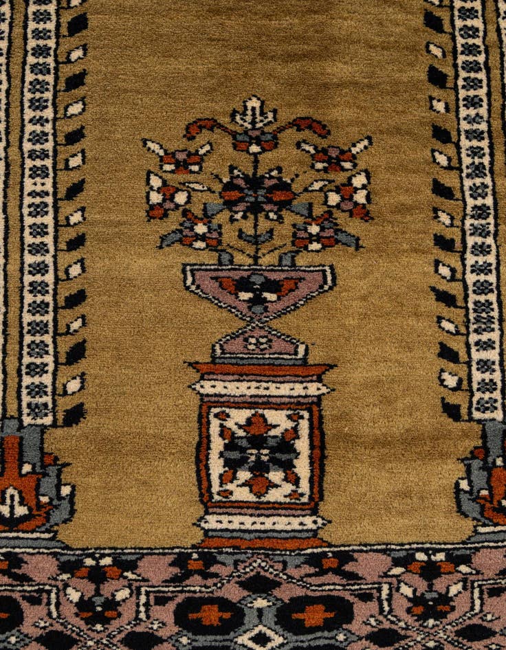 Detail image of 2' 7 x 4' 3  Hand Knotted Bokhara Wool Rug