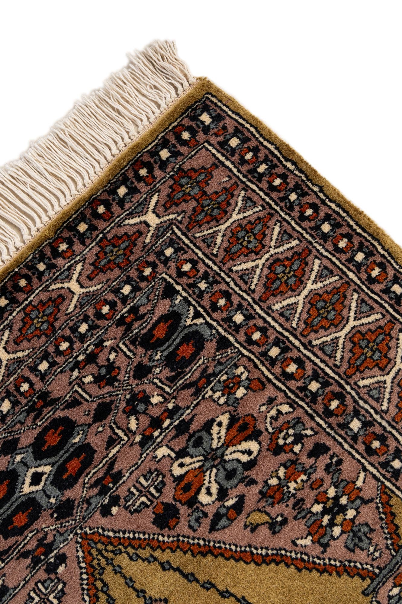 2' 7 x 4' 3 Hand Knotted Bokhara Wool Rug