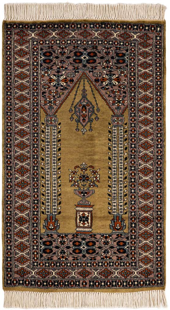 2' 7 x 4' 3 Hand Knotted Bokhara Wool Rug