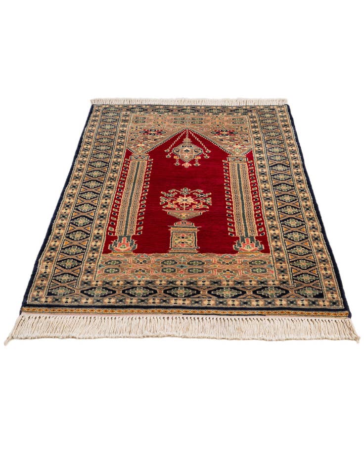 Detail image of 2' 8 x 4' 4 Hand Knotted Bokhara Wool Rug