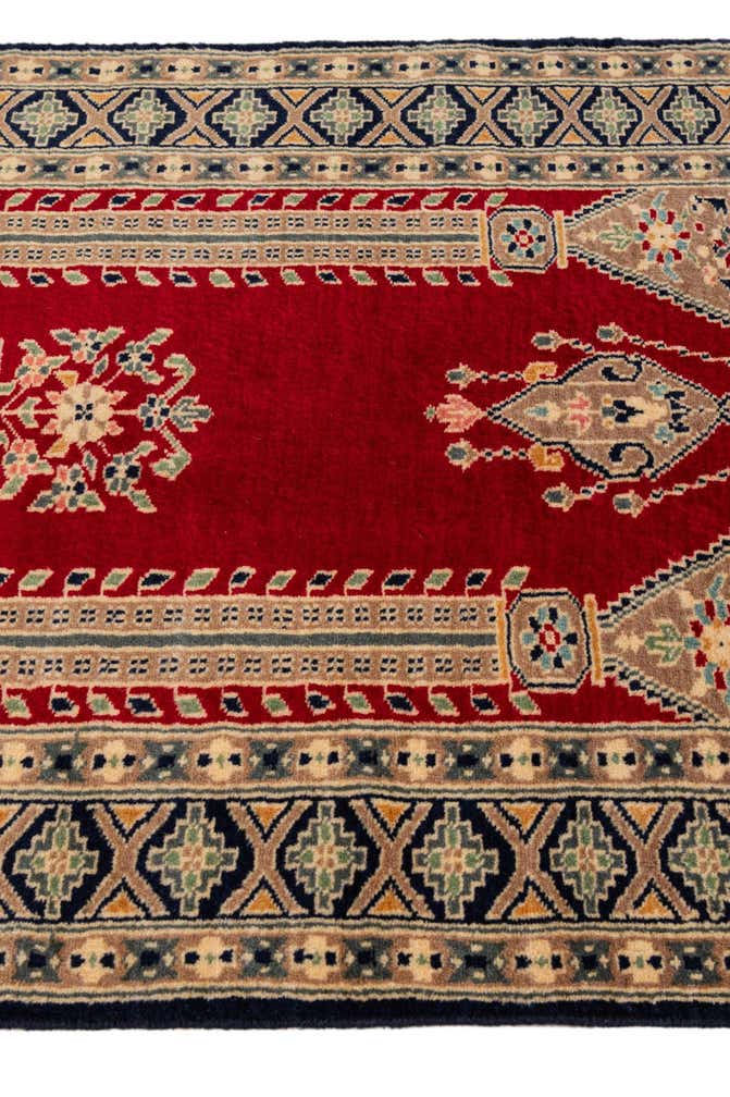 2' 8 x 4' 4 Hand Knotted Bokhara Wool Rug