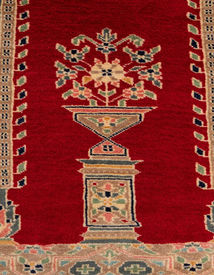 Detail image of 2' 8 x 4' 4  Hand Knotted Bokhara Wool Rug