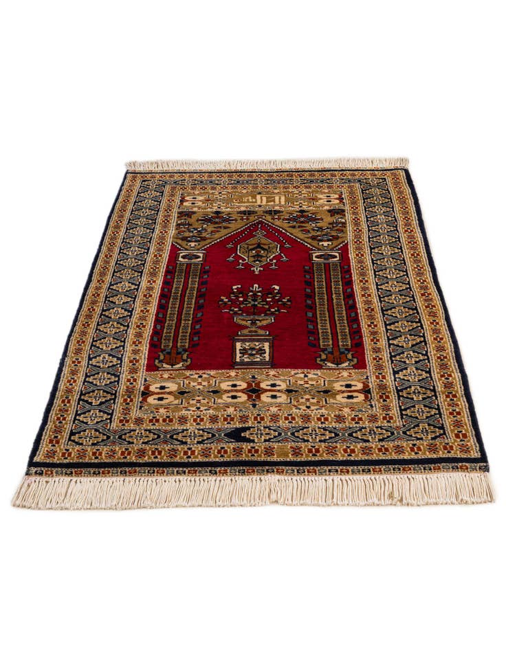 Detail image of 2' 7 x 4' 2 Hand Knotted Bokhara Wool Rug