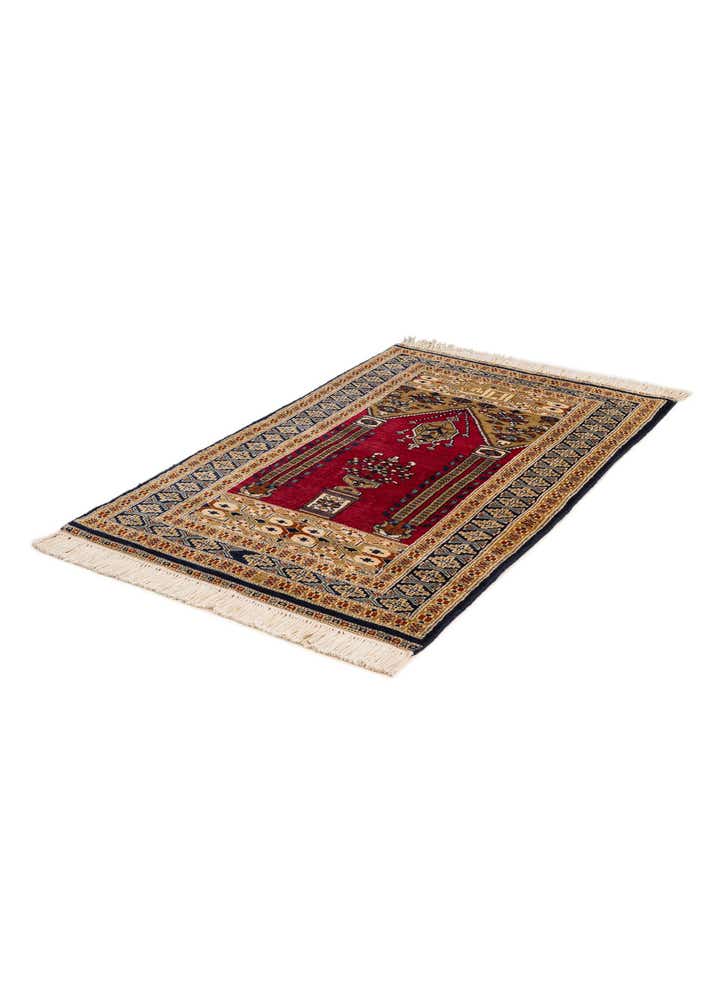 2' 7 x 4' 2 Hand Knotted Bokhara Wool Rug