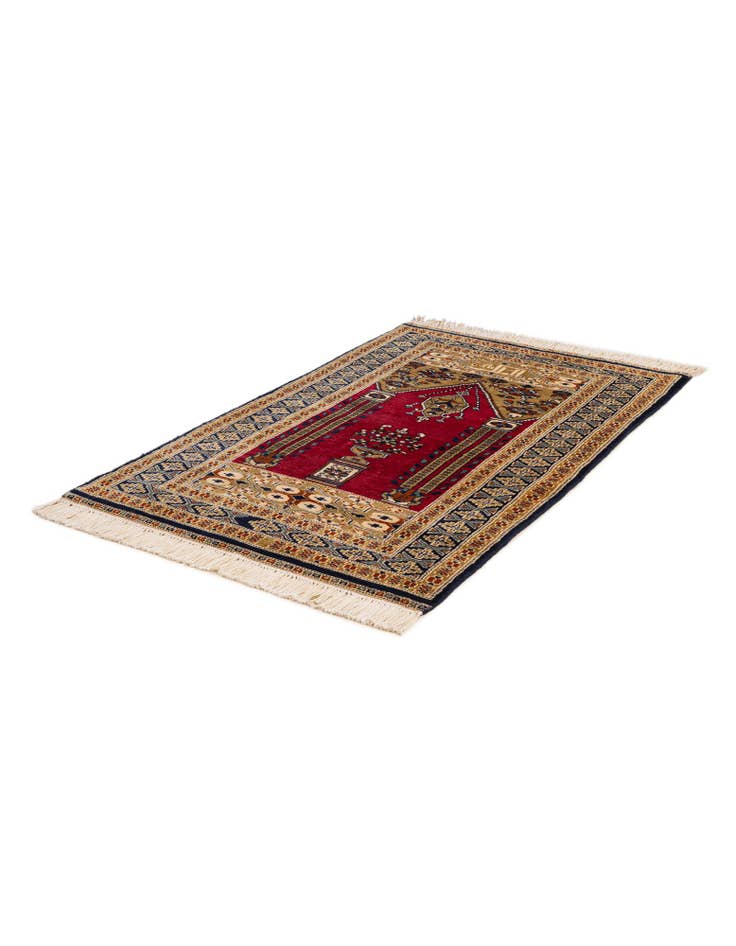 Detail image of 2' 7 x 4' 2 Hand Knotted Bokhara Wool Rug