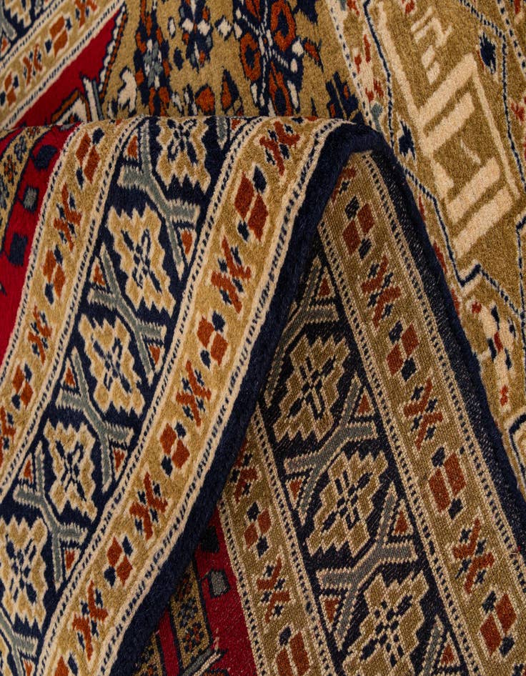Detail image of 2' 7 x 4' 2  Hand Knotted Bokhara Wool Rug